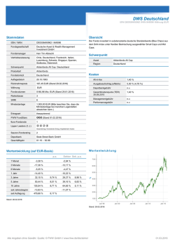 DWS Deutschland Factsheet