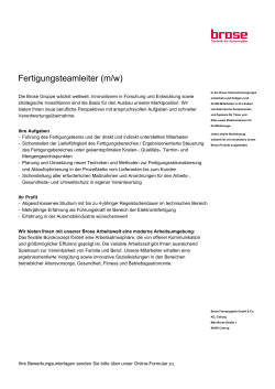 Stellenangebot als PDF