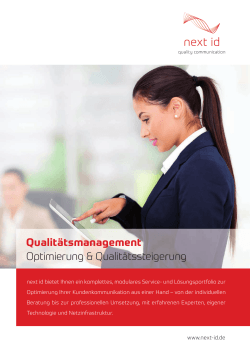 PDF herunterladen - Qualitätsmanagement