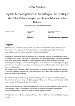 Digitale Technologiefabrik in Sindelfingen