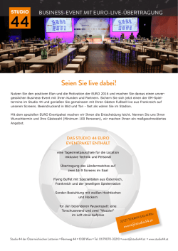 Ihr EURO 2016 Event!