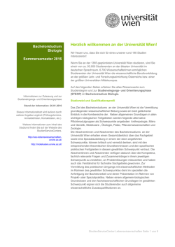 allgemeine Informationen - StudienServiceCenter Zentrum für