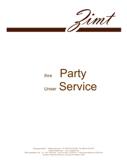 Ihre Party Unser Service