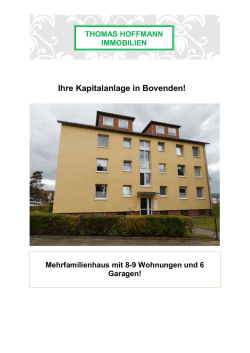 Ihre Kapitalanlage in Bovenden!