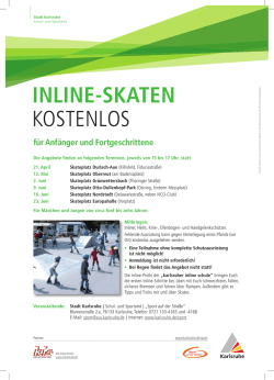 INLINE-SKATEN kostenlos f&uuml;r Anf&auml;nger und