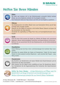 Helfen Sie Ihren H&auml;nden