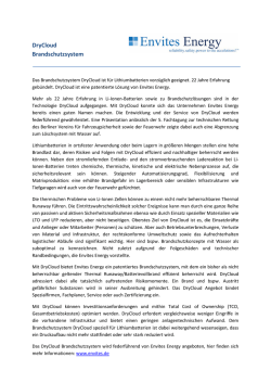 DryCloud Brandschutzsystem