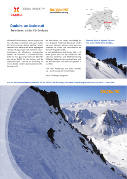 Tourentipp als pdf - Bächli Bergsport