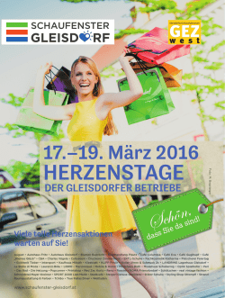 herzenstage - Schaufenster Gleisdorf