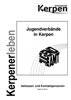 Jugendverb&auml;nde in Kerpen