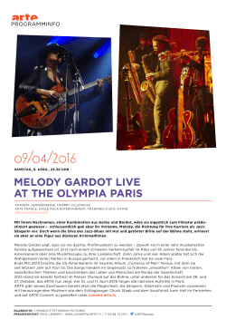 Melody gardot live at the olyMpia paris