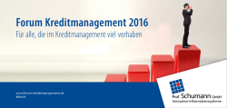 Forum Kreditmanagement 2016