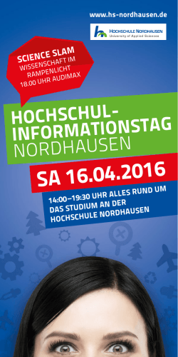 SA 16.04.2016 - Hochschule Nordhausen