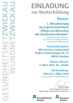 Einladung/Anmeldung - Gesundheitsnetz Zwickau