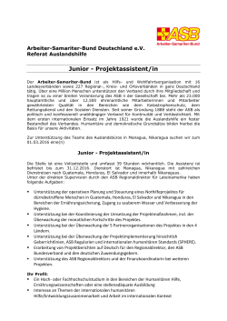 Junior - Projektassistent/in