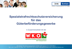 Präsentation IRM Kotax Versicherungssysteme