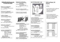 Gottesdienstordnung vom 04.10. bis 01.11.1998