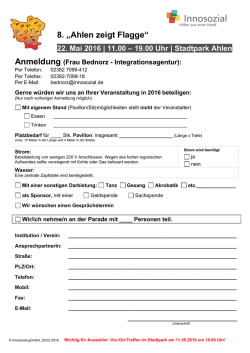 Anmeldeformular 2016