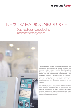 Broschuere Radioonkologie