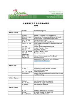 jahresprogramm 2016