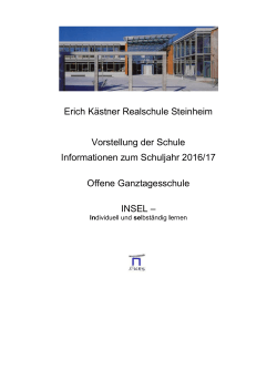 Erich Kästner Realschule Steinheim Vorstellung der Schule