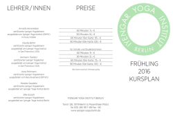 lehrer / innen preise frühling 2016 kursplan