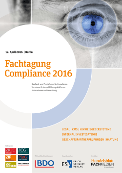 Fachtagung Compliance 2016