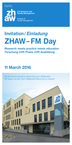 FM Day - an der ZHAW