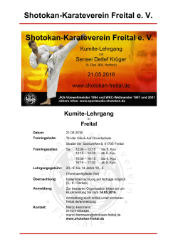 Freital - Shotokan Karateverein Freital e.V.