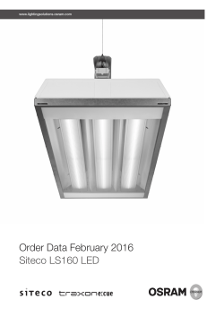 Bestelldaten Februar 2016 Siteco LS160 LED
