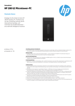 HP 280 G2 Microtower-PC