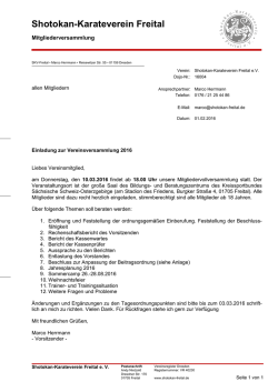 Ihr Zeichen - Shotokan Karateverein Freital e.V.