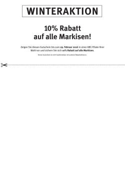 winteraktion - ABC Jalousien