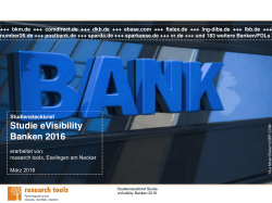 Studie eVisibility Banken 2016