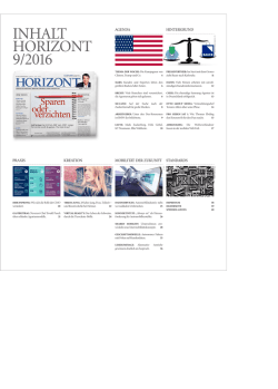 INHALT HORIZONT 9/2016