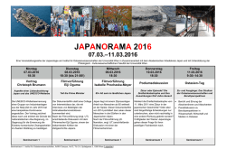 japanorama 2016 - Institut f&uuml;r Ostasienwissenschaften