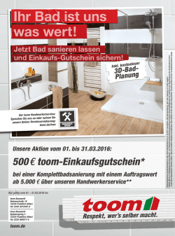 Infos hier! - toom Baumarkt