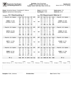 Gemischte Klassen / Kreisklasse B 1 Männer / 18. Spieltag / SV