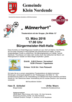 Informationen... - Gemeinde Klein Nordende