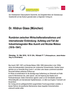 Dr. Hildrun Glass (M&uuml;nchen) - S&uuml;dosteuropa