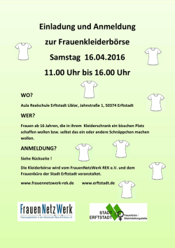 Flyer, Anmeldedaten und alle Infos: bitte hier klicken
