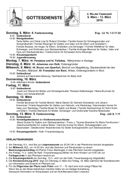 GOTTESDIENSTE