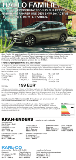 Infos - Autohaus Krah und Enders