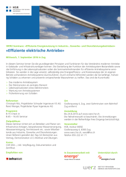 Effiziente elektrische Antriebe
