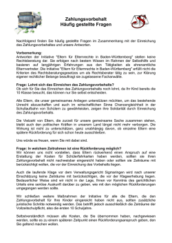 H&auml;ufig gestellte Fragen - Eltern f&uuml;r Elternrechte
