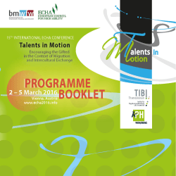 Program-Booklet - International ECHA Conference