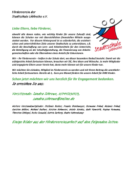 Kontakt zum Förderverein