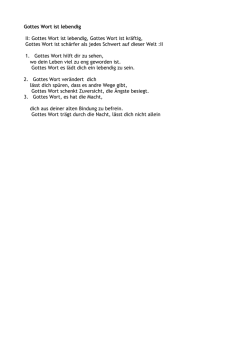 Gottes Wort ist lebendig II: Gottes Wort ist lebendig, Gottes Wort ist