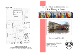 Programm zum Tag - Hirschbergschule Ludwigsburg
