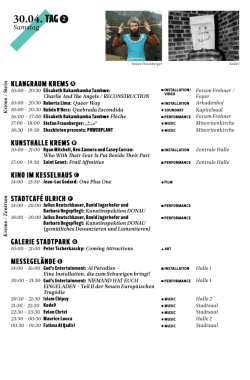 30.04. TAG 2 - Donaufestival